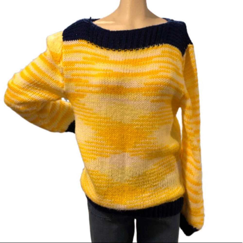 Vintage Handmade “Knit by Grandma” Sweater!